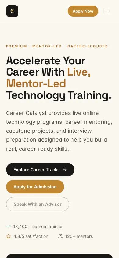 Career Catalyst Global on mobile