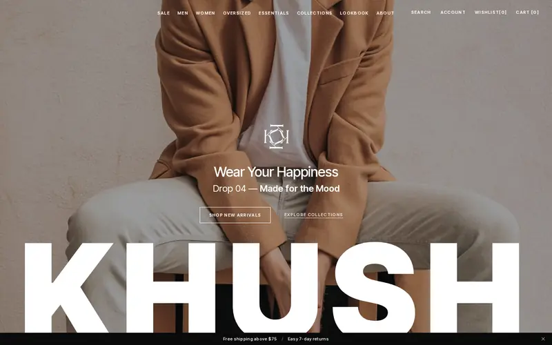 Homepage of Khush