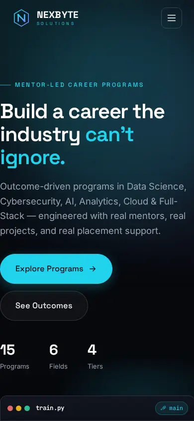 Nexbyte Solutions on mobile