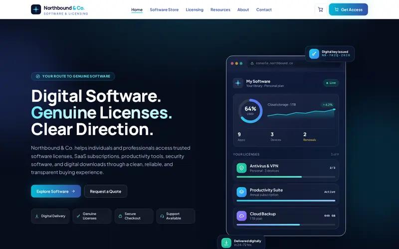 Screenshot of Northbound & Co.