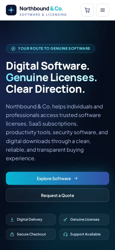 Northbound & Co. on mobile