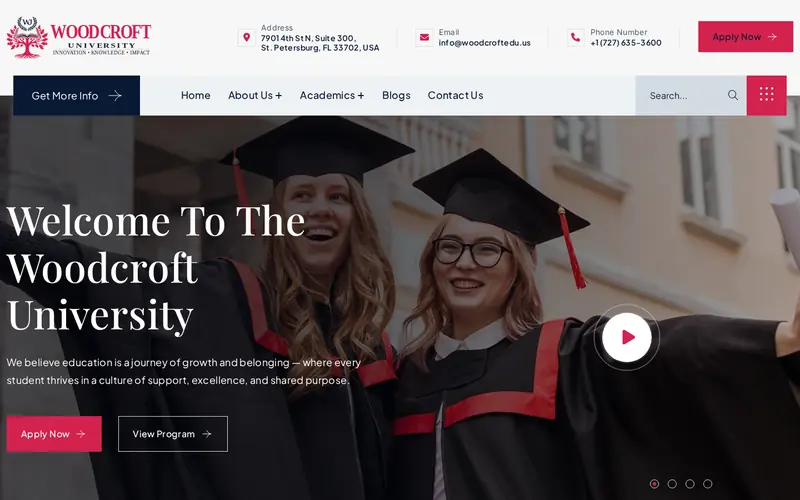 Woodcroft University website
