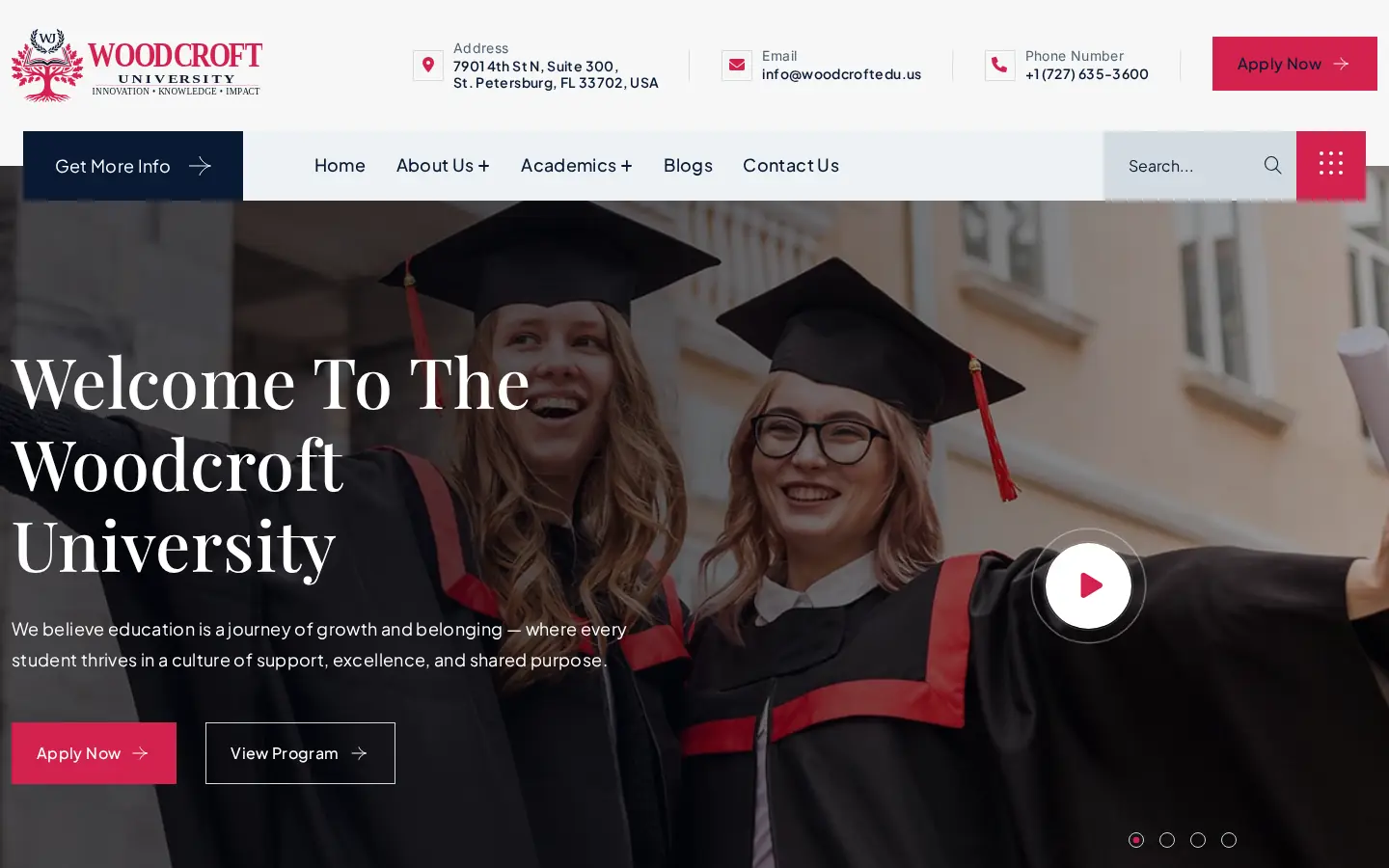 Woodcroft University website